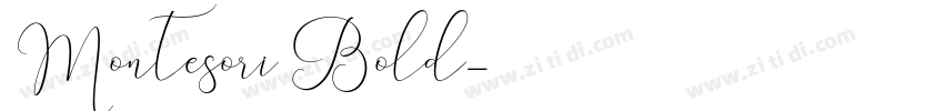 Montesori Bold字体转换